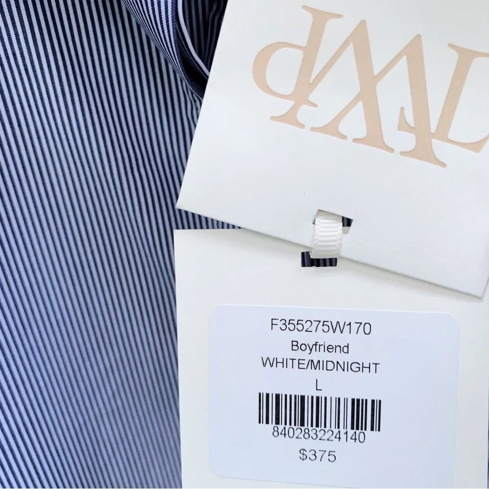 TWP Women's Blue Button Down Shirt - Picture 4 of 5